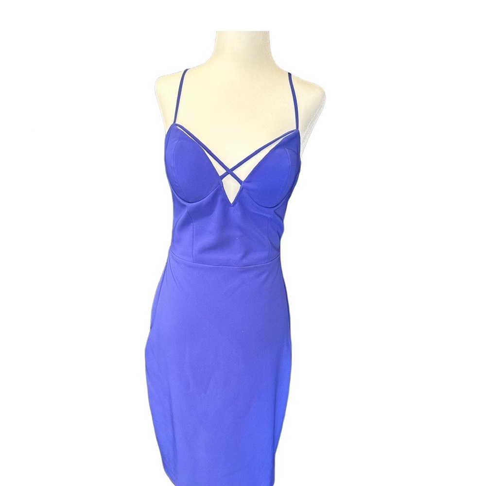 Bebe Blue Spegetti Strap Dress size 4